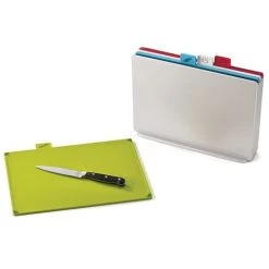 Joseph Joseph - Index Chopping Board Large Silver Set 5pce
