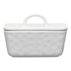 Ecology - Speckle Butter Dish With Lid Milk 15.5cm