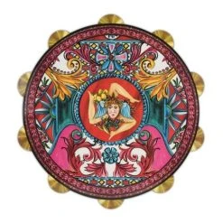 Baci Milano - Joke Sicily Fuchsia Tambourine Cutting Board Large