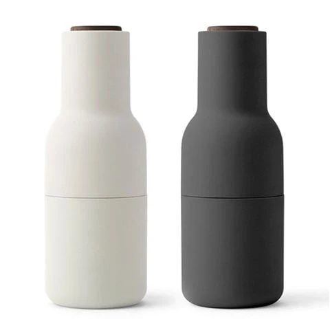 Menu - Bottle Grinder W/Walnut Lid Ash & Carbon Set 2pce 3 Menu - Bottle Grinder W/Walnut Lid Ash & Carbon Set 2pce