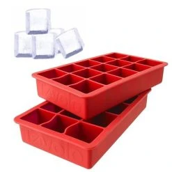Tovolo - Perfect Cube Ice Tray Red Set 2pce