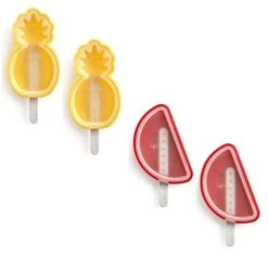 Lekue - Tropical Fruit Popsicle Moulds Set 4pce