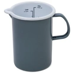 Falcon - Enamel Measuring Jug Grey 1L