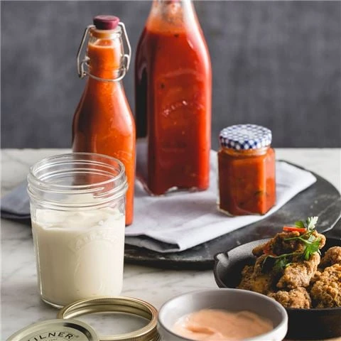 Kilner - Mayonnaise & Sauce Glass Jar Set 350ml 4pce 3 Kilner - Mayonnaise & Sauce Glass Jar Set 350ml 4pce