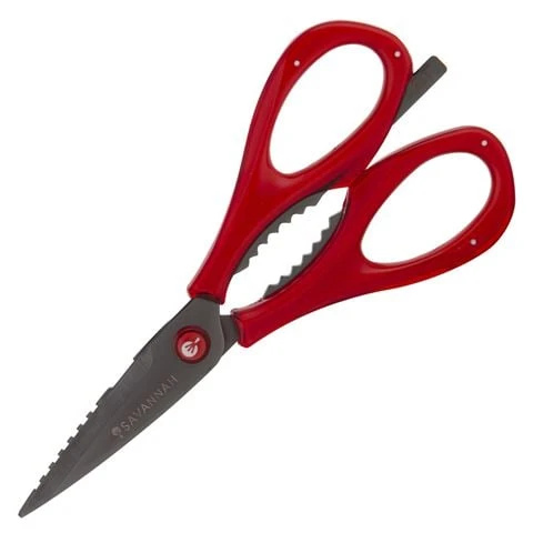 Savannah - Black Titanium Shear 23x10cm Red 3 Savannah - Black Titanium Shear 23x10cm Red