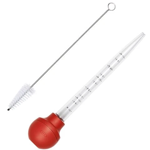 OXO - Baster With Cleaning Brush Red 3 OXO - Baster With Cleaning Brush Red