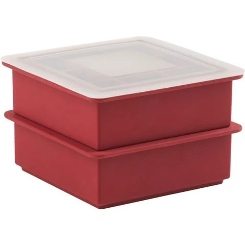 Trudeau - Ice Cube Tray With Lid Set 2pce 3 Trudeau - Ice Cube Tray With Lid Set 2pce