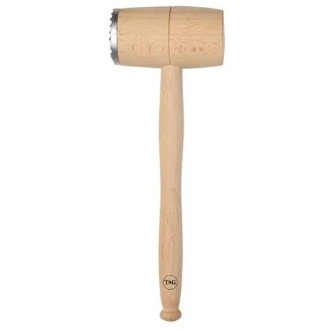 T&G - Beech Wood Meat Hammer W/Metal End 28cm 3 T&G - Beech Wood Meat Hammer W/Metal End 28cm
