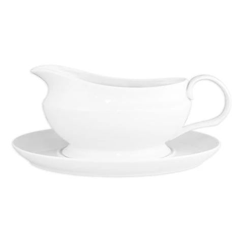 Wilkie Bros Wilkie Brothers - Gravy Boat With Saucer Set Super White 3 Wilkie Bros Wilkie Brothers - Gravy Boat With Saucer Set Super White