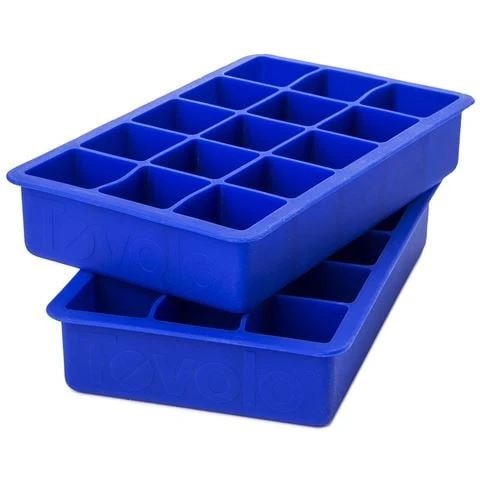 Tovolo - Perfect Cube Ice Tray Blue Set 2pce 3 Tovolo - Perfect Cube Ice Tray Blue Set 2pce
